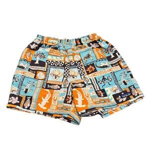 Patagonia Mens 5" Baggies Swim Trunks Shorts Galapagos Archipelagos Fin Blue Sm